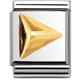 Nomination Composable Big RELIEF Edelstahl und 18K-Gold (28_PFEIL RECHTS)